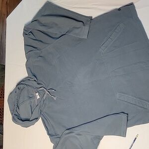 Hooded Slate Blue Columbia 'Sweatshirt', Size 2X